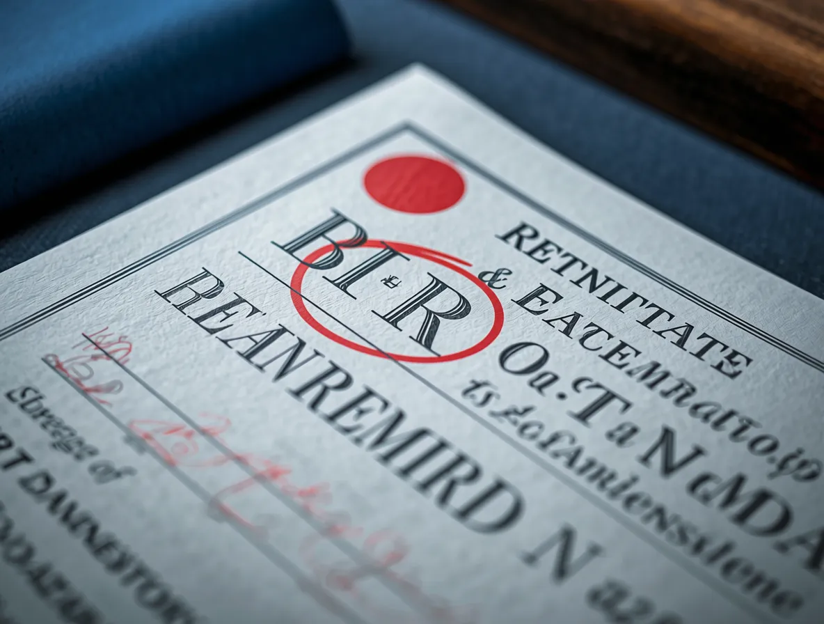 印有商標字母並被紅色圈選標記的商標註冊文件特寫,說明法庭與智財局在進行商標侵權認定時如何比對商標相同或近似性
